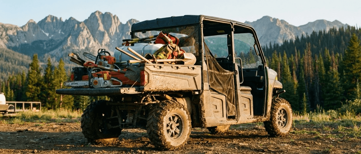 Utility UTV at work
